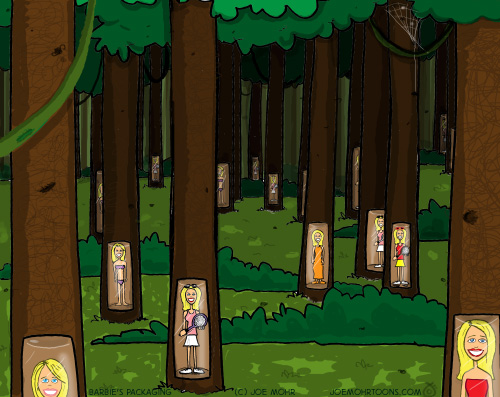 Barbie's Rainforest Packaging (cartoon)