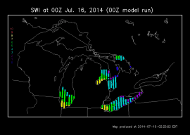 International Centre For Waterspout Research Great Lakes waterspout forecast (http://www.icwr.ca)
