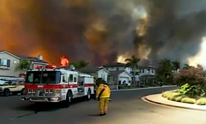 Neighborhood and fire engine posh